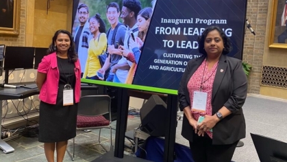 Preethi Radhakrishnan and Aparna Zama in Washington D.C.
