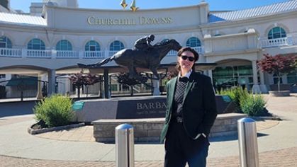 Azrael Scarpelli at Churchill Downs.