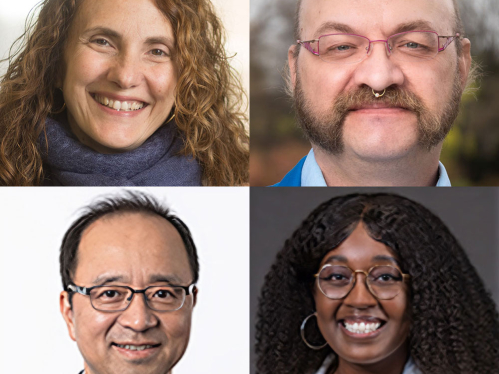 Four faculty headshots.